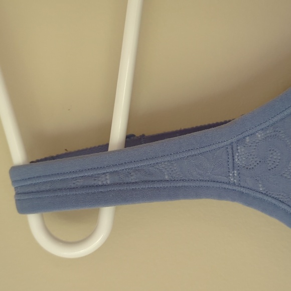 Cacique Floral 42H Lightly Lined No-Wire Bra Blue - Picture 8 of 16